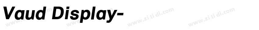 Vaud Display字体转换 Vaud Display字体转换